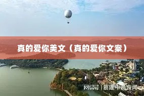 真的爱你美文（真的爱你文案）