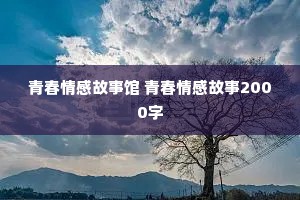 青春情感故事馆 青春情感故事2000字