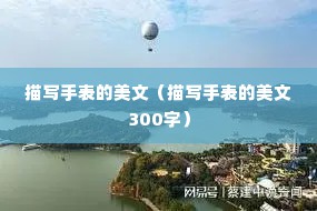 描写手表的美文（描写手表的美文300字）