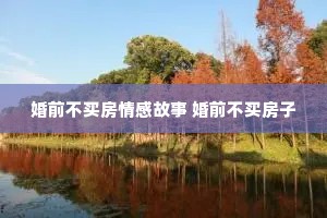 婚前不买房情感故事 婚前不买房子