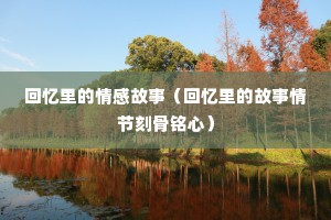 回忆里的情感故事（回忆里的故事情节刻骨铭心）
