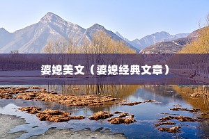 婆媳美文（婆媳经典文章）
